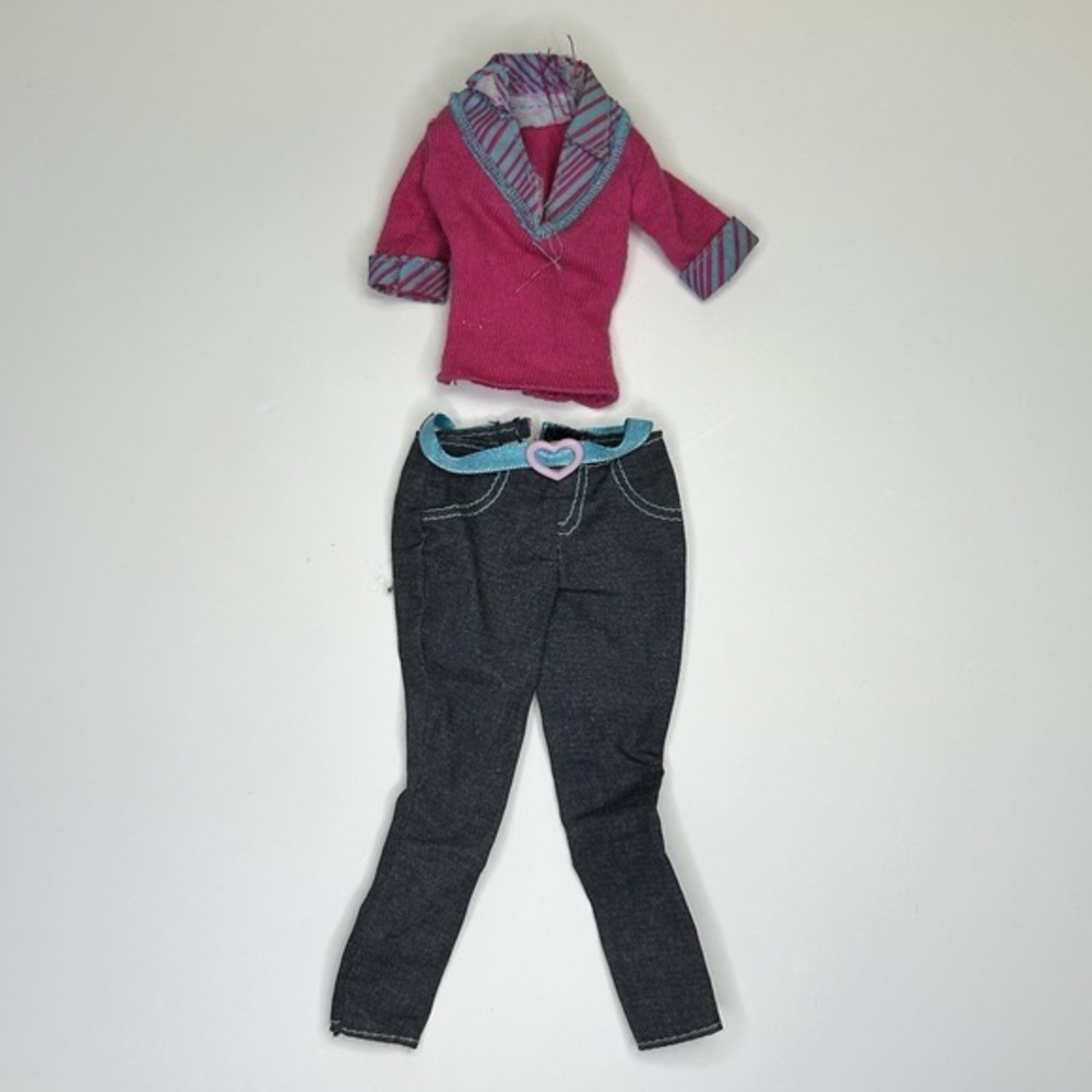 Barbie Fashionistas Pink‎ And Turquoise Blue Doll Outfit